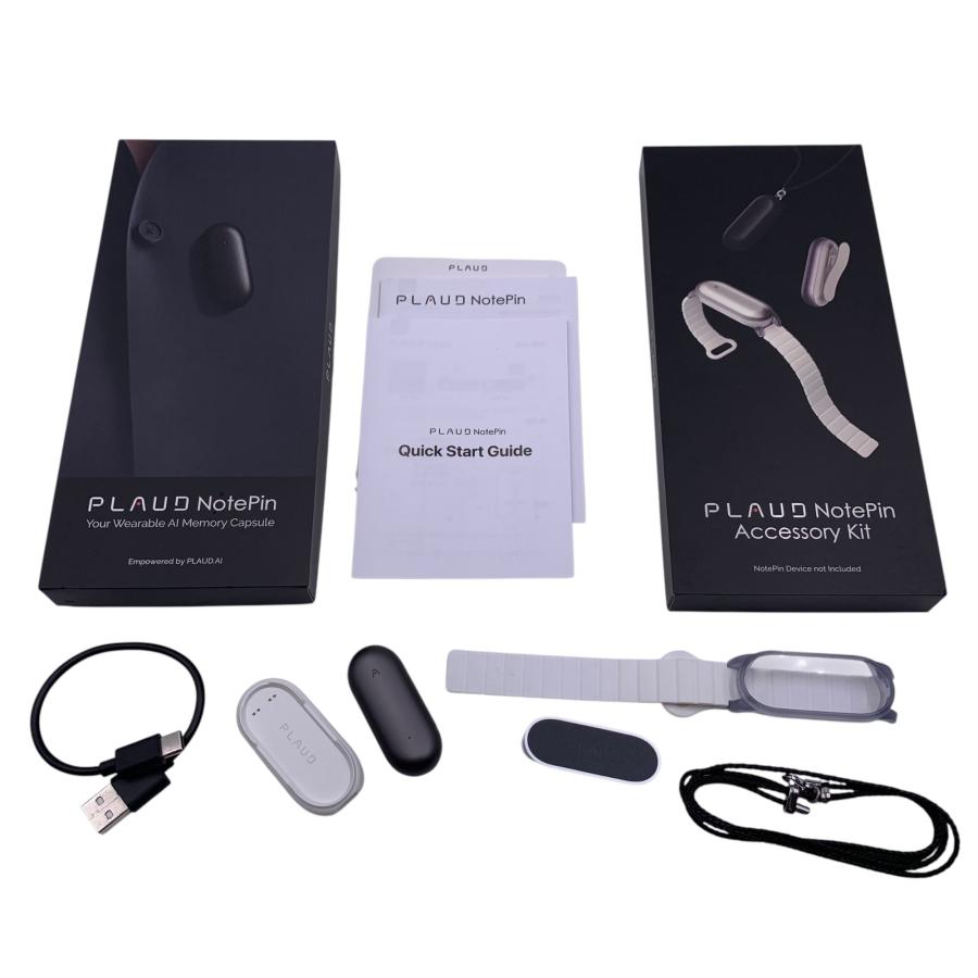 □美品 PLAUD NotePin PN0200 AIボイスレコーダー ブラック 