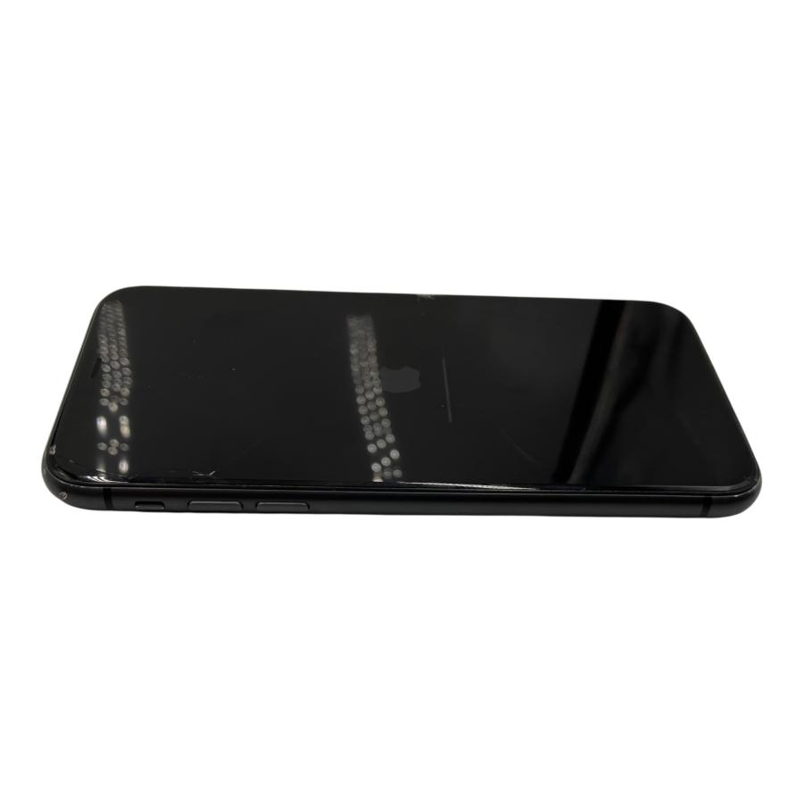 □Apple iPhone 11 256GB ブラック 本体 画面割れあり バッテリー78