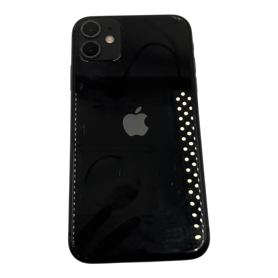 □Apple iPhone 11 256GB ブラック 本体 画面割れあり バッテリー78