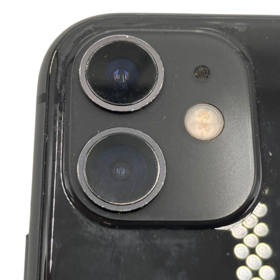 □Apple iPhone 11 256GB ブラック 本体 画面割れあり バッテリー78