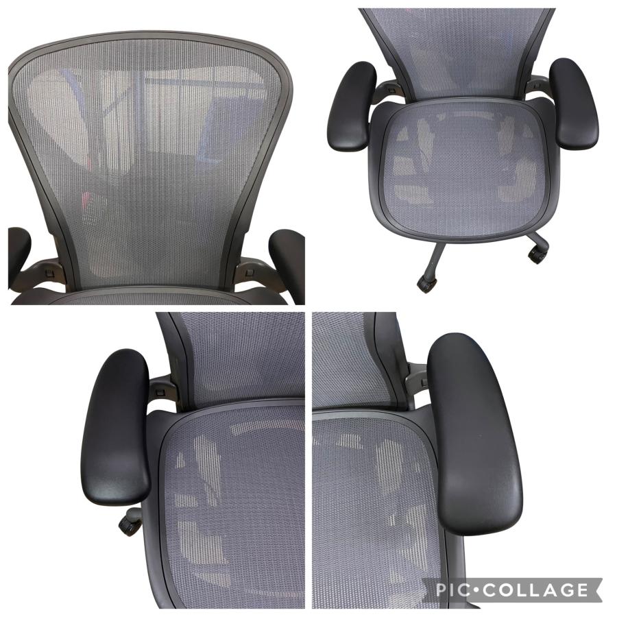 【美品】ハーマンミラー アーロンチェア Bサイズ フル装備 メッシュ ブラック △□極美品 Herman Miller アーロンチェア Bサイズ メッシュチェア
