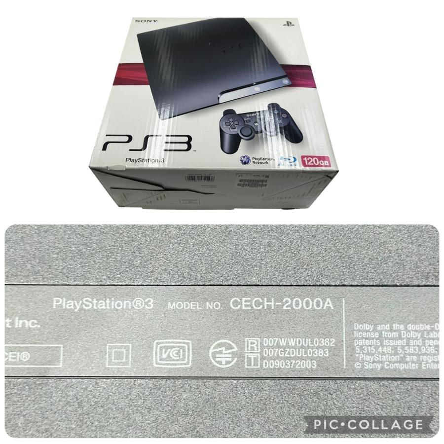 □SONY PS3 CECH-2000A 120GB 本体 ブラック PlayStation3 動作確認済