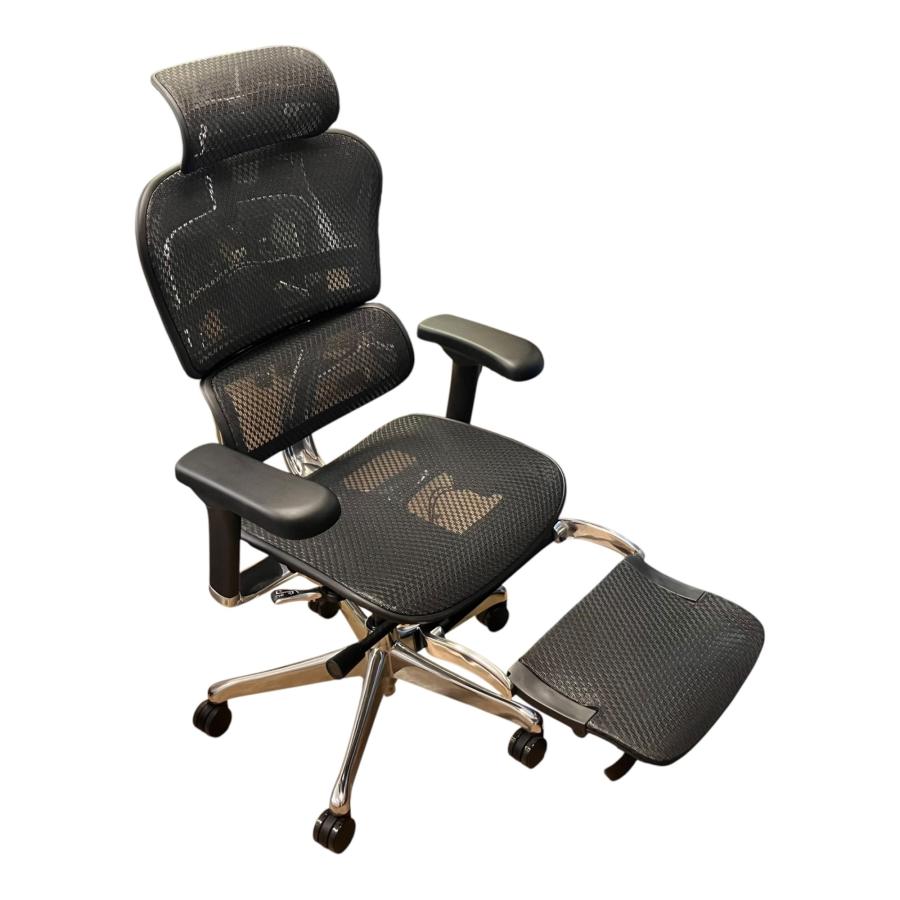 □極美品 エルゴヒューマンプロ2 Ergohuman Pro2 オットマン付き