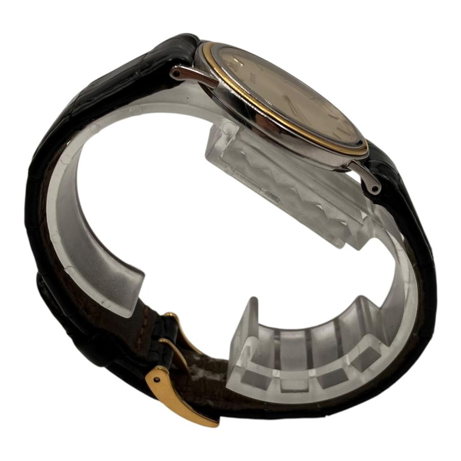 □SEIKO CREDOR 7770-6030 クオーツ 腕時計 18KTベゼル メンズ