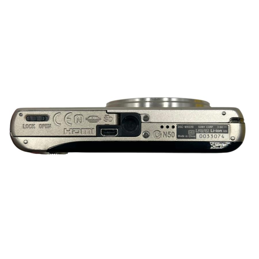 □SONY Cyber-shot DSC-WX220 シルバー コンパクトデジタルカメラ 10倍