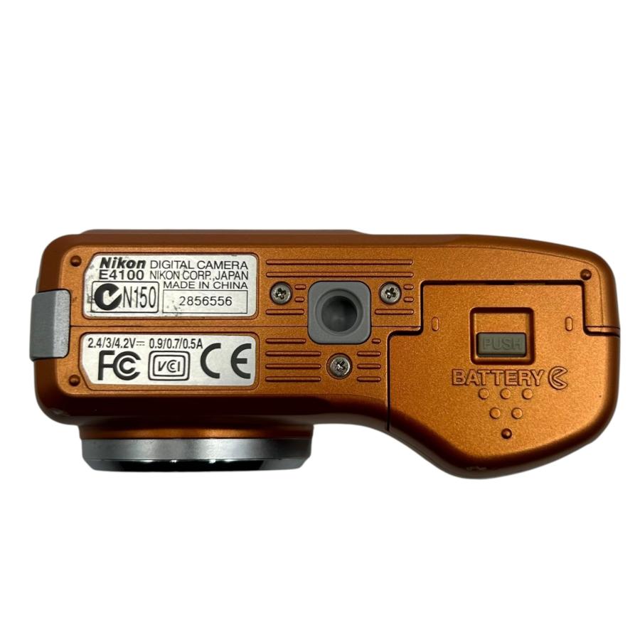 動作確認済 Nikon COOLPIX E4100 デジタルカメラ □Nikon COOLPIX 4100 E4100 オレンジ コンパクトデジタルカメラ 400万