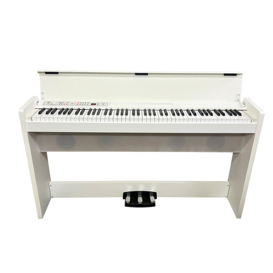 YK☆128 KORG 電子ピアノ LP-380BK 2020年 イス付き □KORG LP-380 電子ピアノ 88鍵 2020年製 ホワイト 椅子付き 動作確認