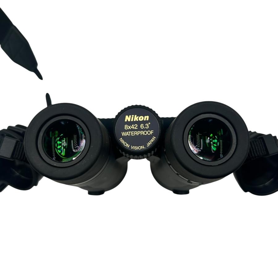 ■Nikon MONARCH 8x42 6.3° 双眼鏡 防水 ケース付 動作確認済 ニコン モナーク バードウォッチング アウトドア レンズカバー割れあり2591285_7