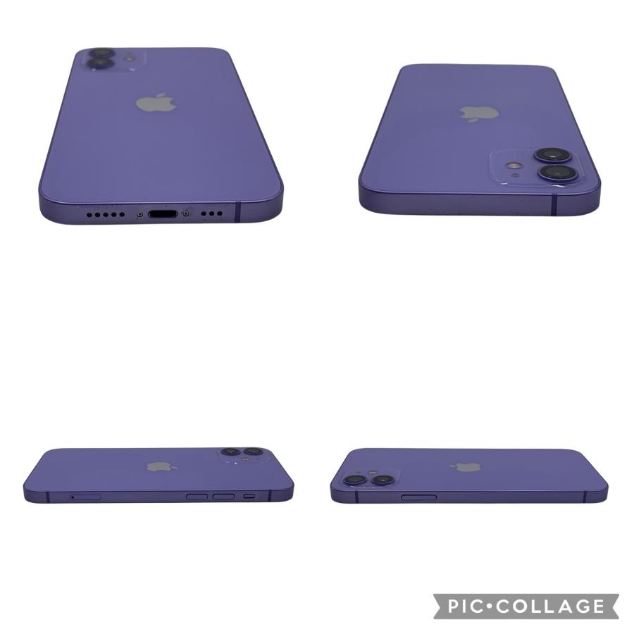 □Apple iPhone 12 128GB パープル SIMフリー A2402 6.1インチ