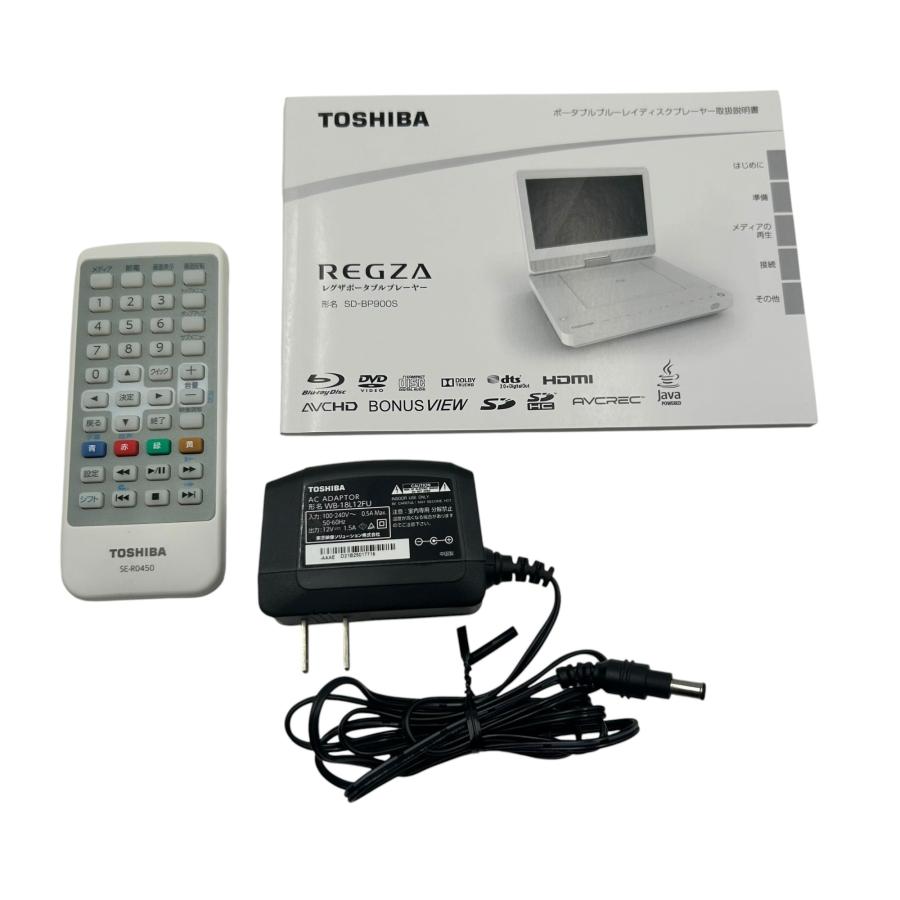 □TOSHIBA REGZA SD-BP900S ポータブル ブルーレイプレーヤー 2021年製