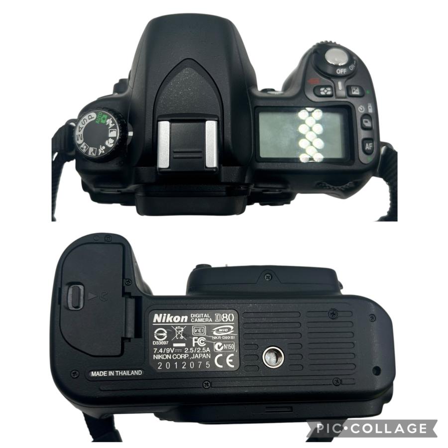 Nikon D80CCDデジタル一眼レフタムロン18-200 レンズ付　動作品 □Nikon D80 デジタル一眼レフカメラ TAMRON 18-200mm F3.5-6.3 XR