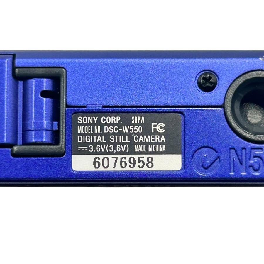 □SONY Cyber-shot DSC-W550 ブルー デジタルカメラ 1410万画素 Carl