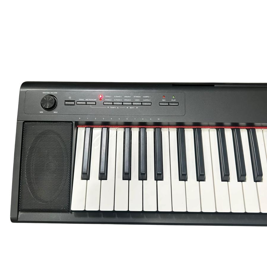 □YAMAHA piaggero NP-12B 電子キーボード 61鍵 ブラック ペダル AC