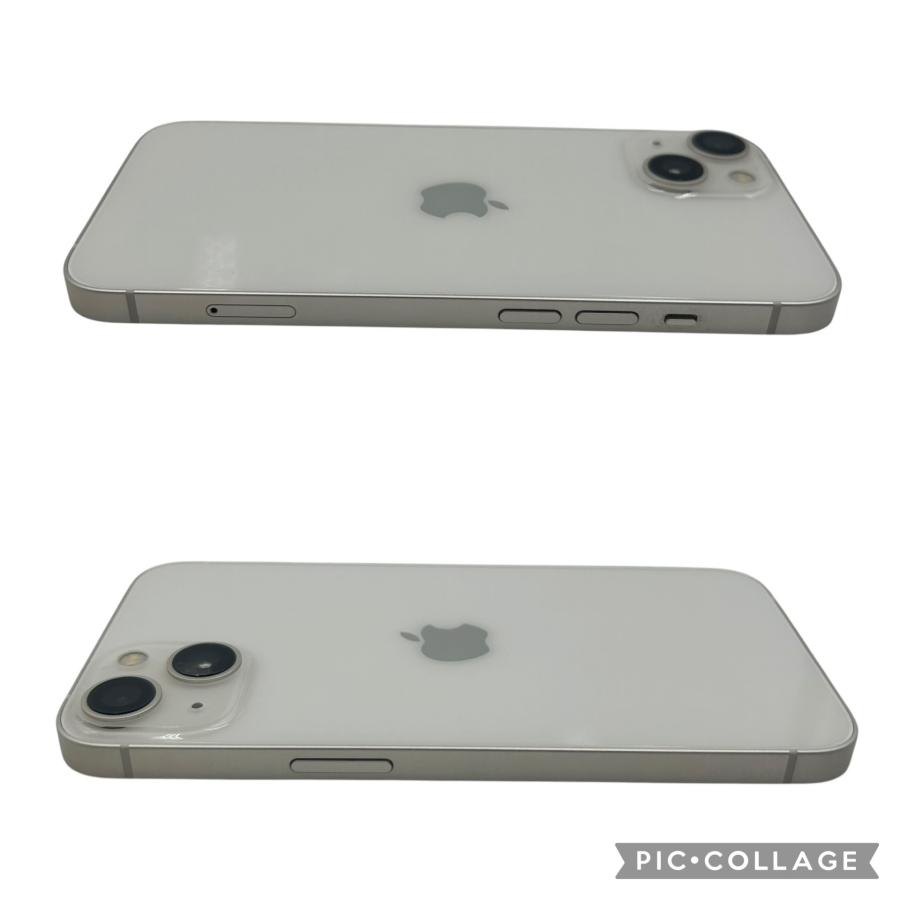 □iPhone 13 128GB ホワイト SIMフリー MLND3J/A バッテリー77％ 本体 