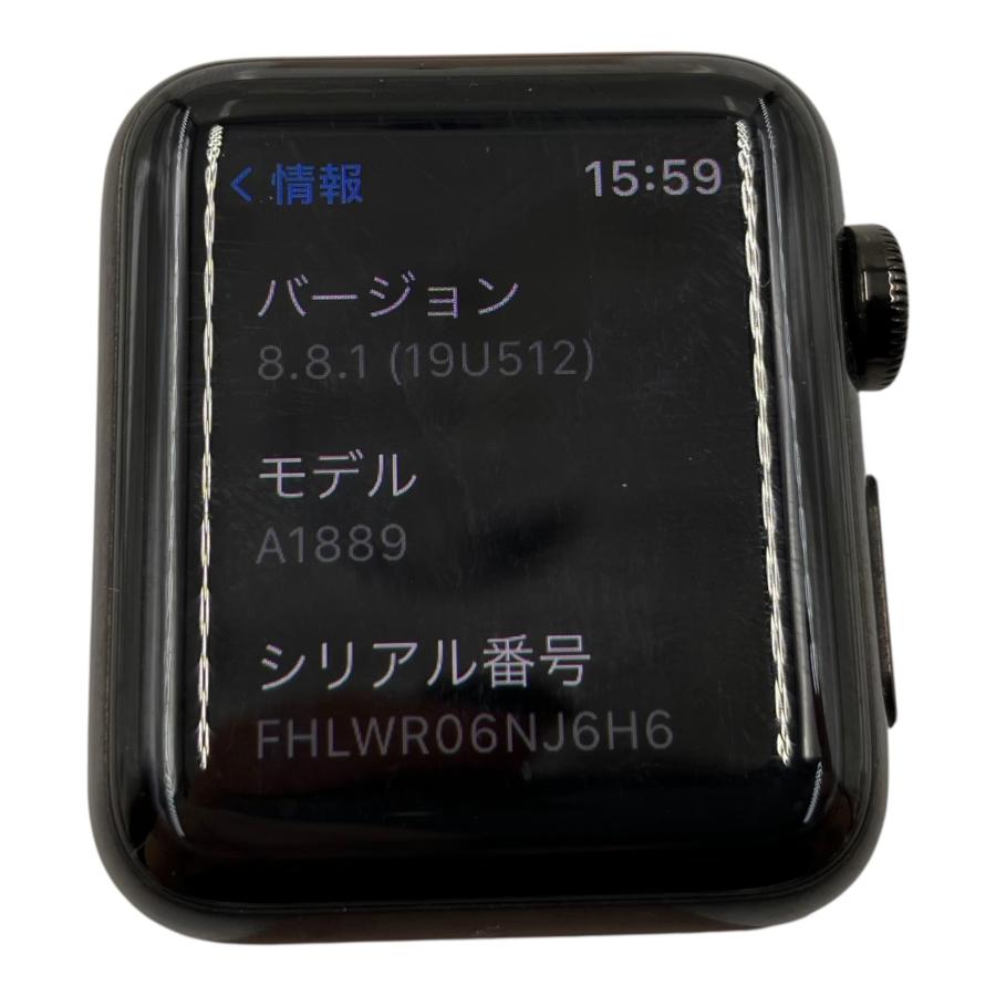 □Apple Watch Series3 38mm Cellular A1889 ブラック GPS+Cellular