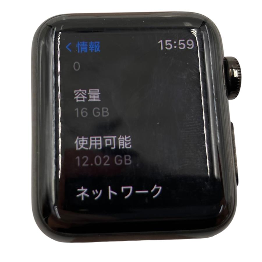 □Apple Watch Series3 38mm Cellular A1889 ブラック GPS+Cellular