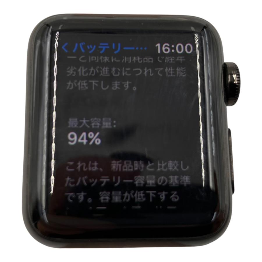□Apple Watch Series3 38mm Cellular A1889 ブラック GPS+Cellular