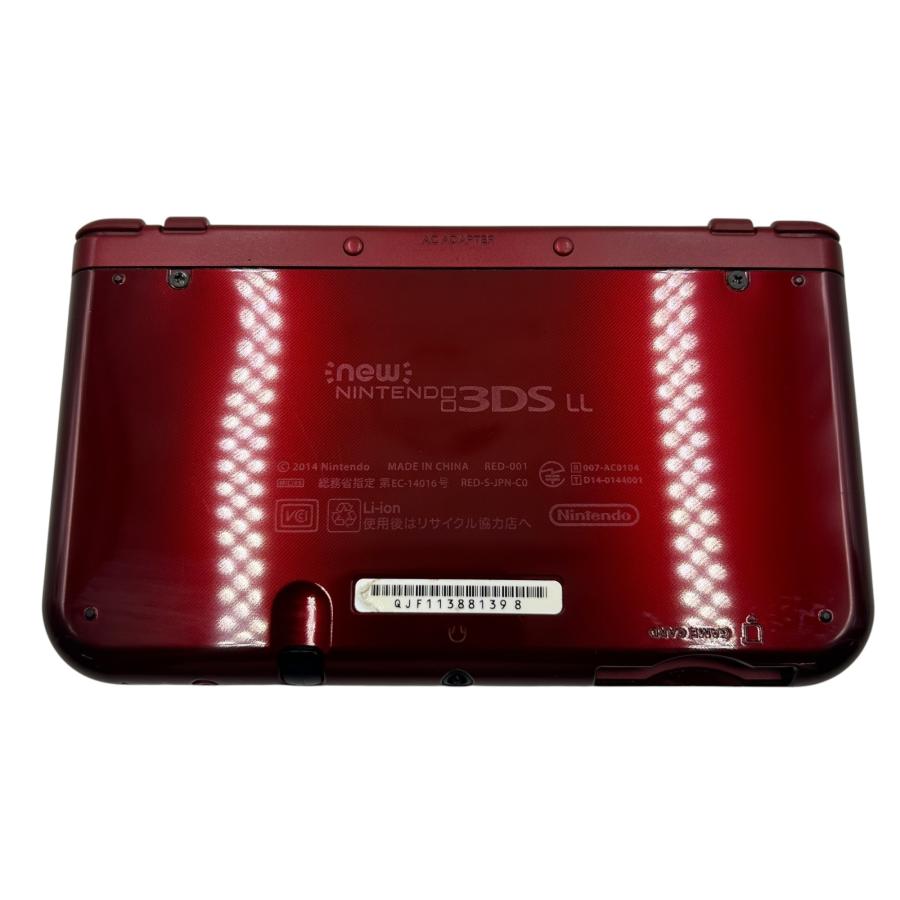 □Nintendo Newニンテンドー3DS LL メタリックレッド 本体 外箱 説明