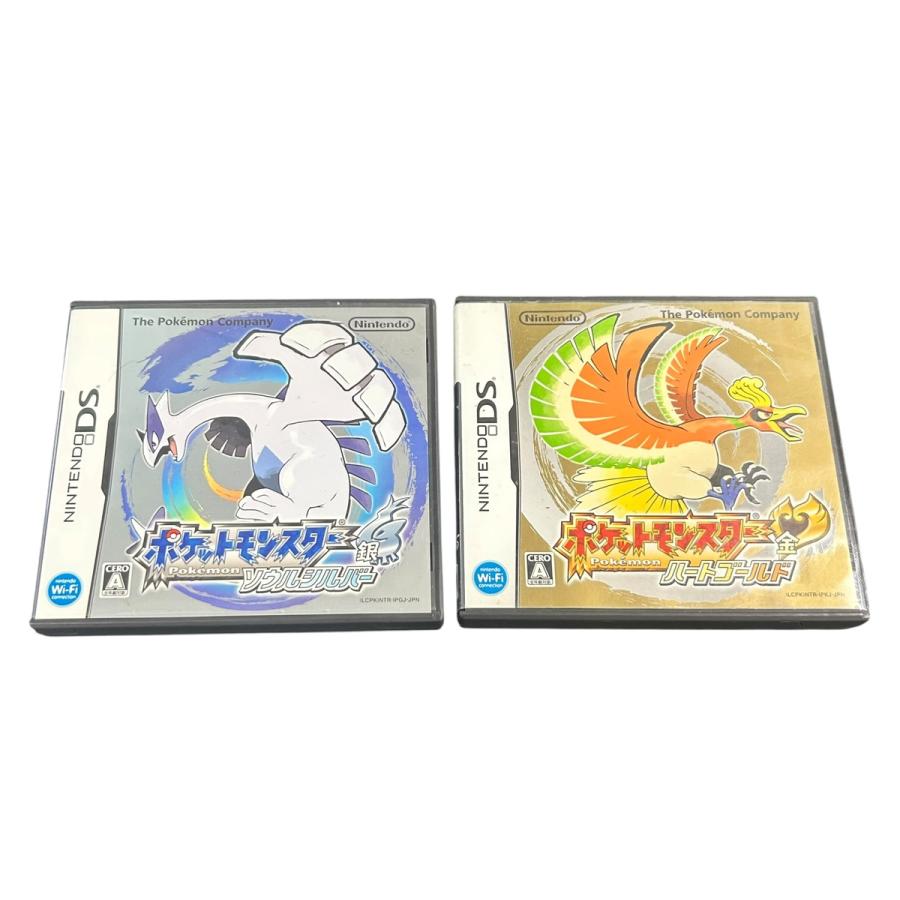 【い 】ニンテンドーDS ポケモン ハートゴールド&ソウルシルバー セット □ Nintendo DS ポケモン ソウルシルバー ハートゴールド セット