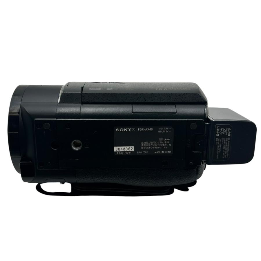 □ SONY FDR-AX40 4K Handycam ビデオカメラ ZEISS 20x 光学ズーム