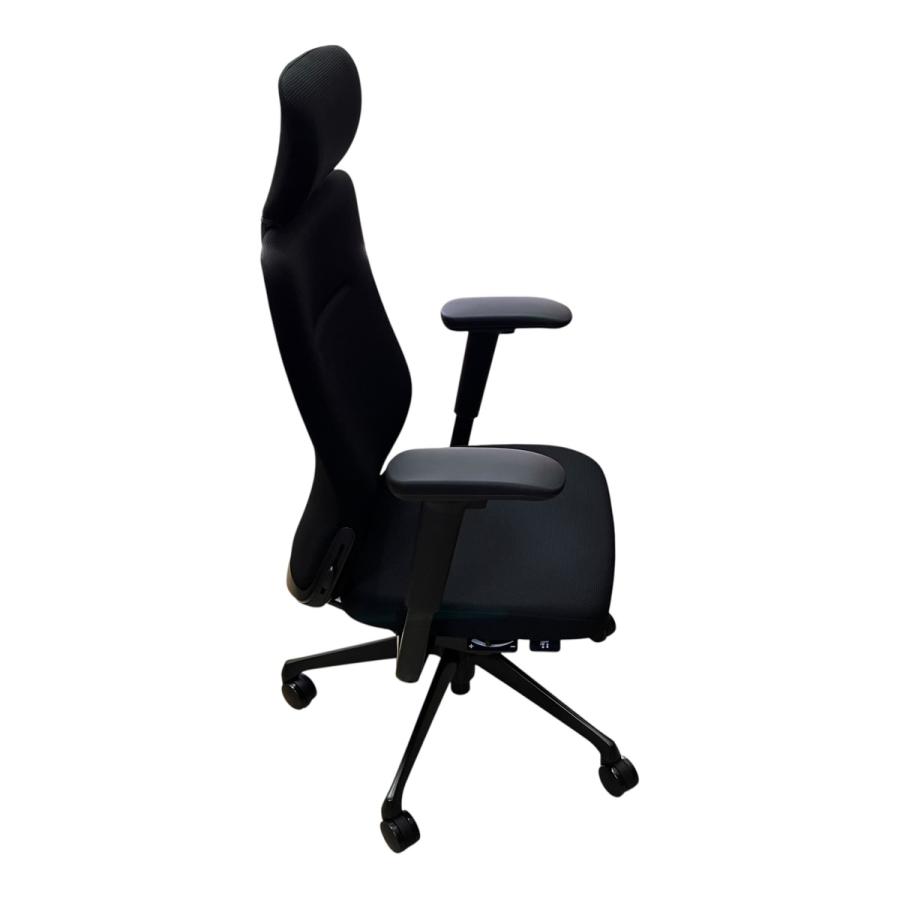 □△ 美品 オカムラ オフィスチェア デスクチェア ヘッドレスト 昇降 