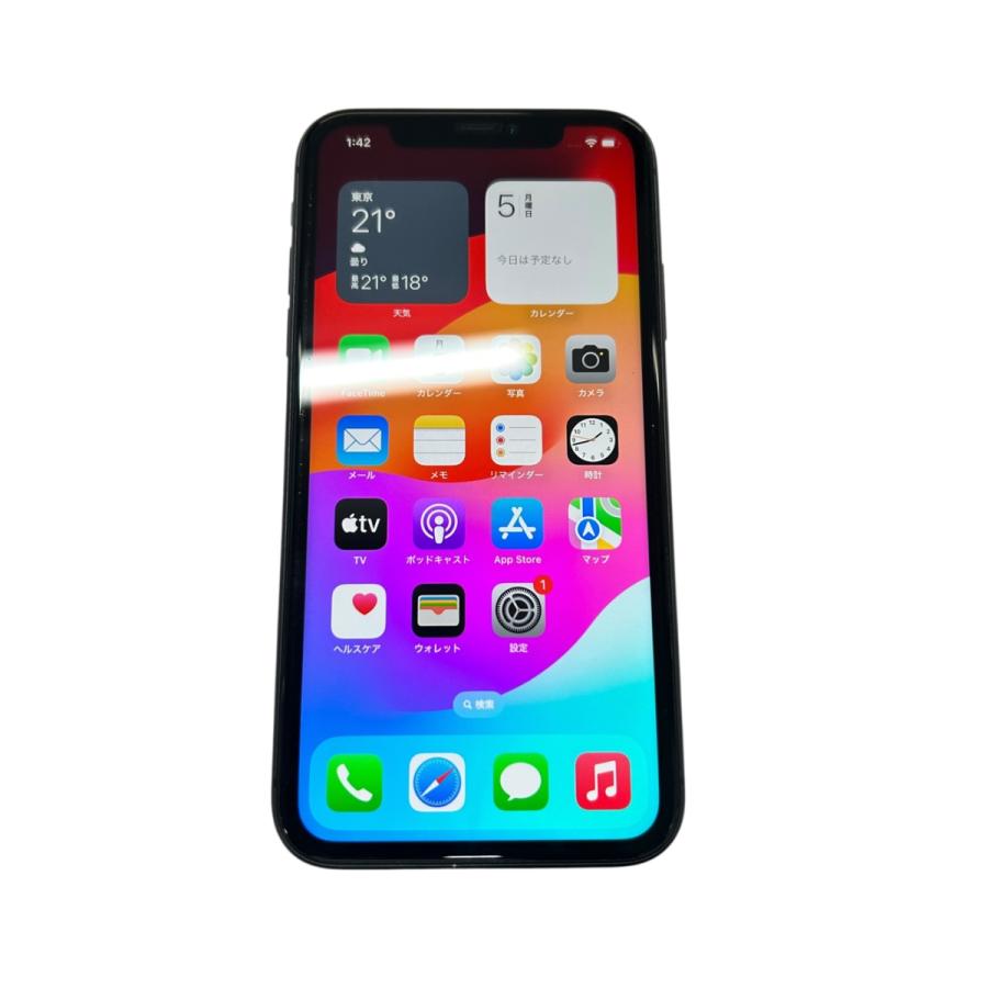 スマートフォン本体 Apple iPhone 11 [A2221] [MWLT2J/A] □ Apple iPhone 11 64GB ブラック MWLT2J/A SIMフリー スマートフォン