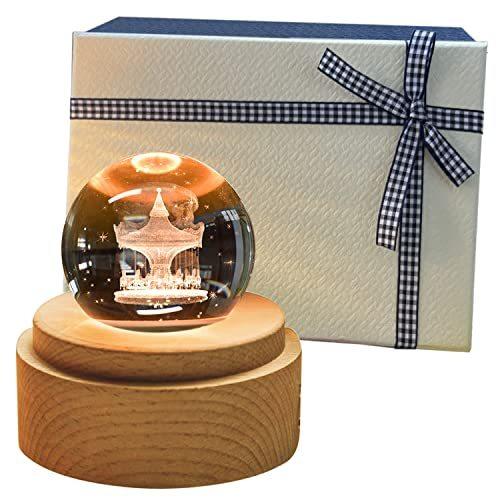 美しい Tengee 誕生日プレゼント 女性 人気 オルゴール おしゃれ インテリア雑貨 置物 月ライト Usb充電 投影 可愛い 癒しグッズ 記念日 結婚祝 上質で快適 Turningheadskennel Com