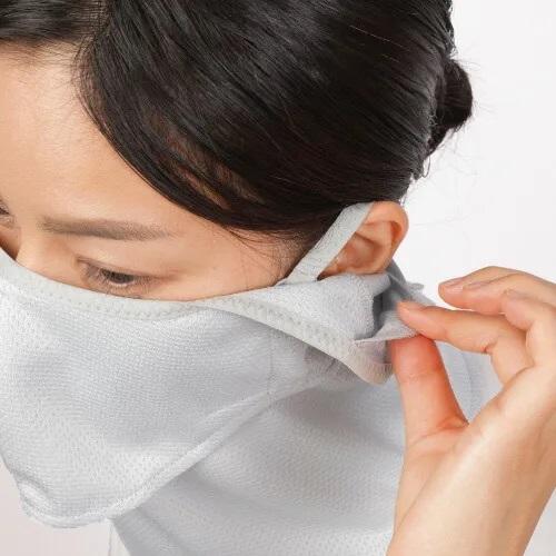 ヤケーヌ NEW 爽クール フェイスマスク 日焼け UVカット スポーツ  スナップボタン留 耳カバー付 | YAKeNU | 09