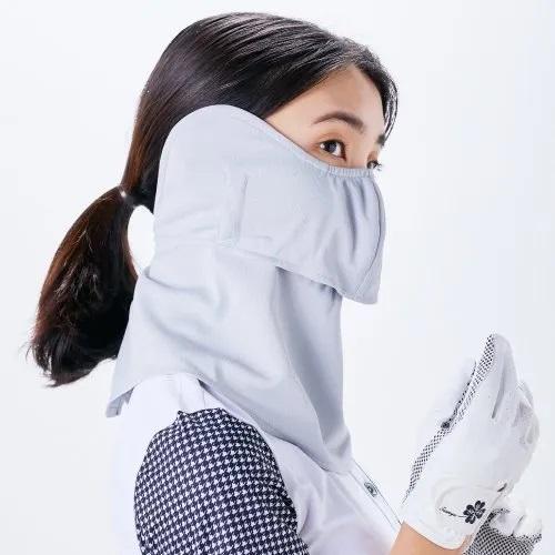 ヤケーヌ 目尻プラス フェイスマスク 日焼け UVカット スポーツ テニス  スナップボタン留 耳カバー付 | YAKeNU | 02