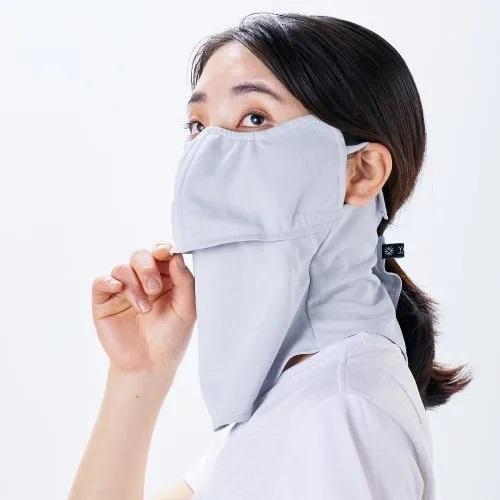 ヤケーヌ 目尻プラス スナップボタン留 フェイスマスク 日焼け UVカット スポーツ | YAKeNU | 02