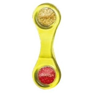 マレットゴルフ 用品 ソフト Wマーカーホルダー セット 金運マーカー２個付 強力磁石 アルカ メール便可 | HATACHI | 02