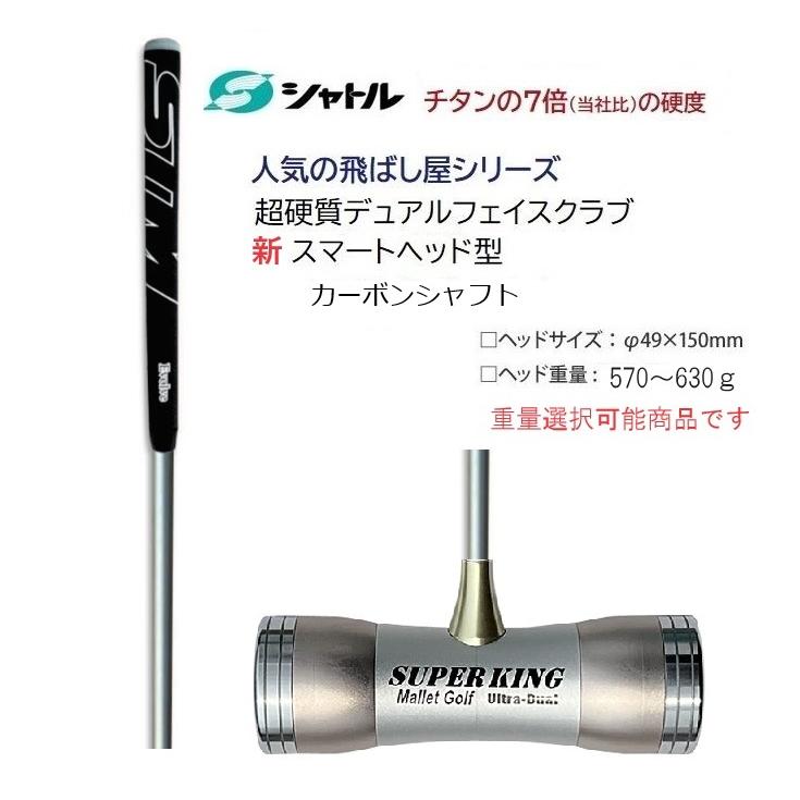 マレットゴルフ セット スティック 5点 シャトル 超硬2層ヘッド ポーチ