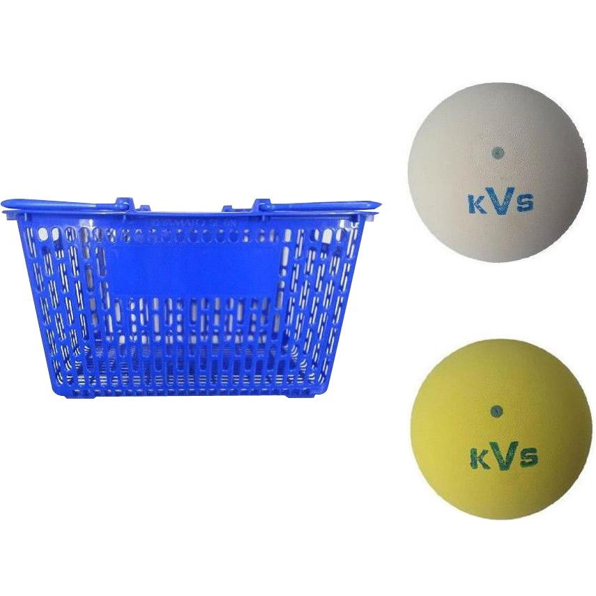 同梱・代引不可 支払手数料無料 l コクサイ KOKUSAI ソフトテニスボール練習球 10ダース(同色120個) カゴ付 軟式、ソフトテニス