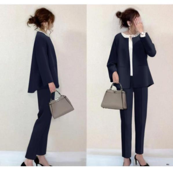冬用　レディーススーツ　40号 2024年最新スーツ レディース セット 2点セット 卒業式 スーツ 母 30代