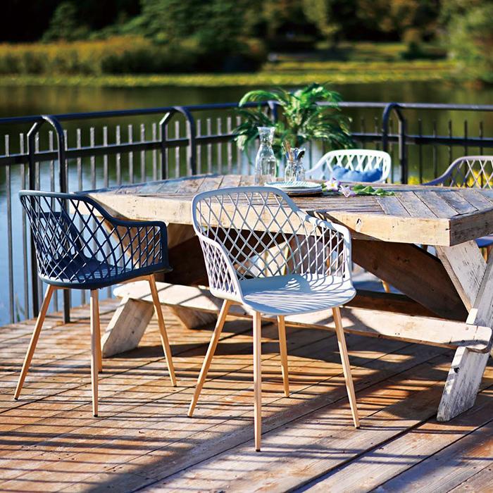 チェア PPチェア C1800 PP ポリプロピレン 組立式 カラー4色 : まる