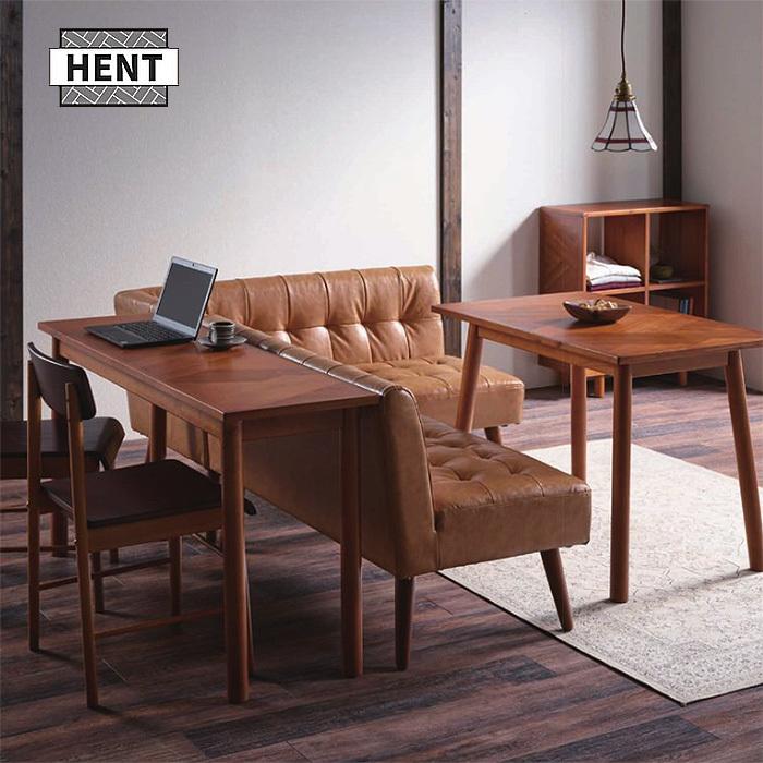 HENT ダイニングテーブル ヘリンボーン HENT-DT130 弘益 ダイニングテーブル 幅130 ヘント ヘリンボーン柄 木製 HENT