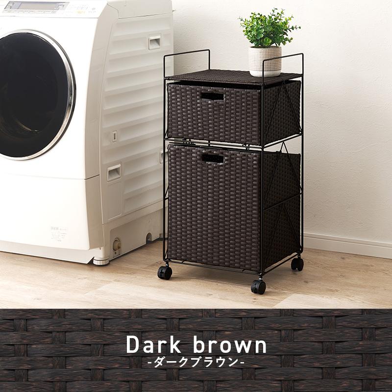HAGiHARA（萩原） ランドリーラック ランドリーボックス キャスター