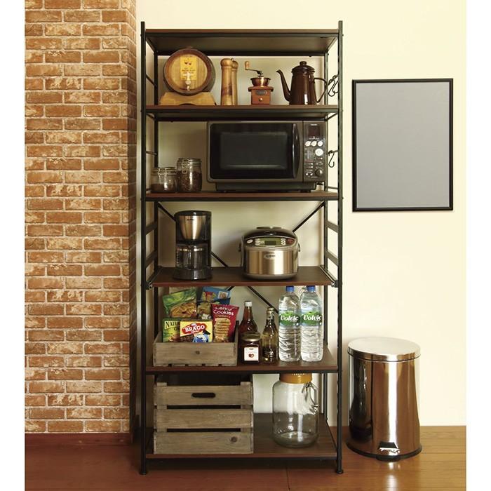 弘益 スチールラック 幅75 収納ラック 収納棚 レギュラータイプ サラ