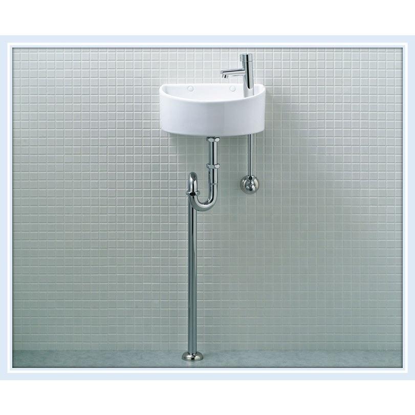LIXIL(INAX) 狭小トイレ手洗い AWL-33（S） 床排水/壁給水 送料無料 手洗器用水栓