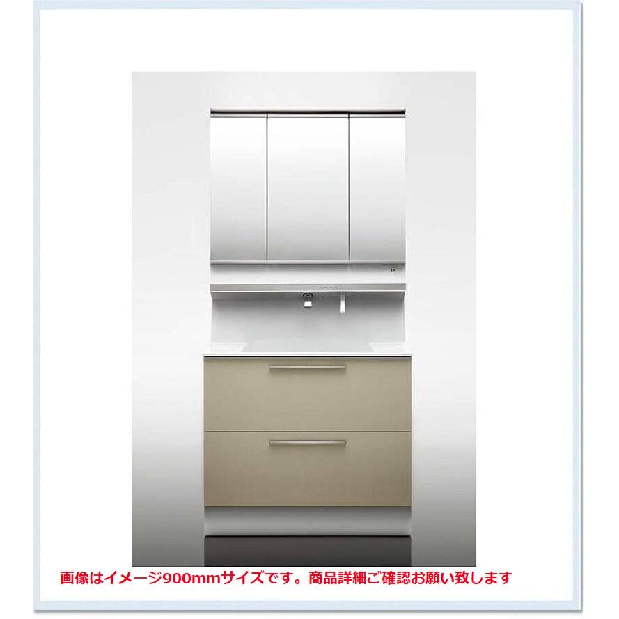 LDSFB075BCGDN1+LMFB075A3GLG1G　TOTO 洗面化粧台 オクターブW750 2段引き出し＋タッチレスワイドLED3面鏡　送料無料 | オクターブ（TOTO）
