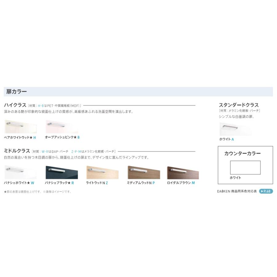 LDSFS075BJGDN1A-LMFS075B3GLG1G オクターブライト 間口750 片引き出し＋3面鏡(ワイドLED）全高1800ｍｍ 送料無料 | オクターブ（TOTO） | 02