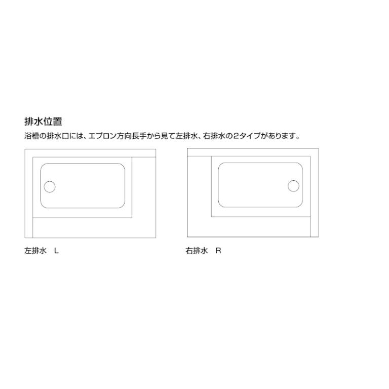 PB-1112BL　R　LIXIL　２方全エプロン　送料無料　ポリエックFRP浴槽W1100サイズ