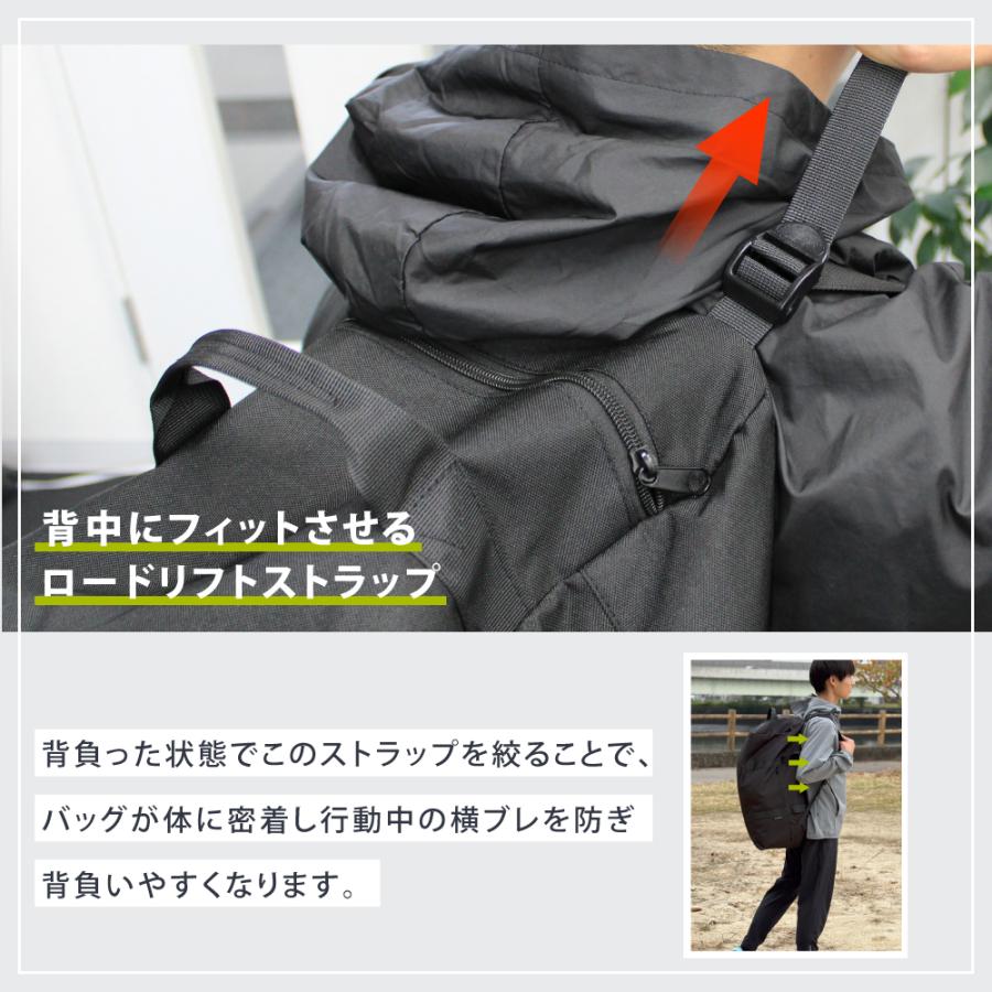 hichago ボストンバッグ リュックにもできる 大容量 軽量 修学旅行 部活 ジム スポーツ 海外 旅行バッグ メンズ レディース 中学生 高校生 リュック ゴルフ ブラック, L