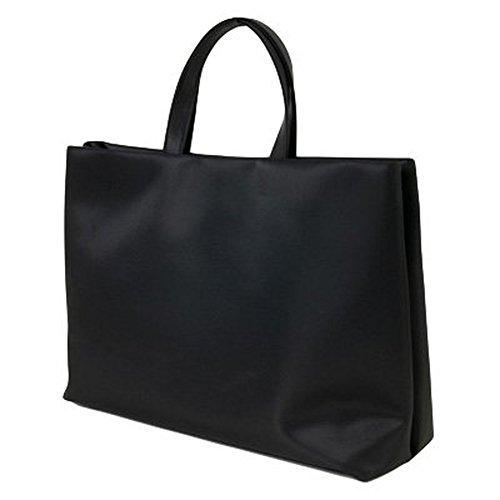 完全自立型バッグ] ナイロンサテン シンプル無地タイプ [黒