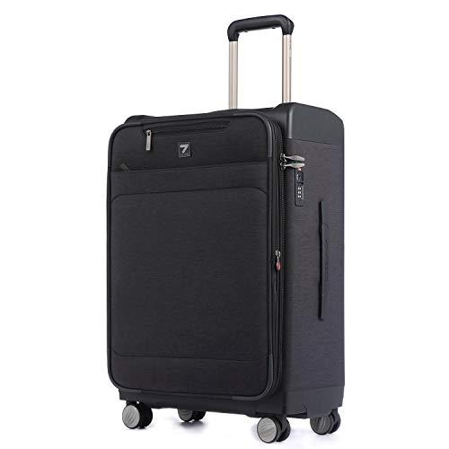 Uniwalker 軽量 スーツケース 容量拡張可能 防水加工 ソフト キャリー ...