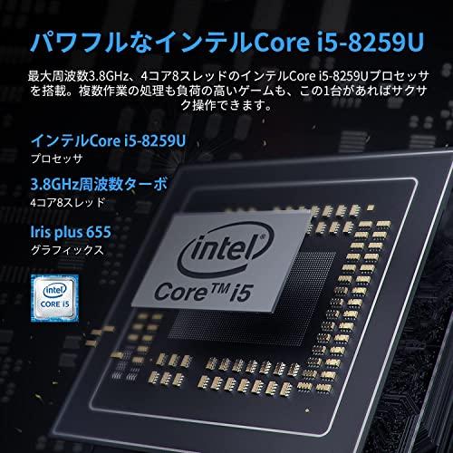 ミニPC インテル Core i5-8259U（最大3.8GHz） 16GBメモリ 512GB SSD CHUWI CoreBox 小型PC  プロセッサー Windows10 4K @ 30Hzデュア?