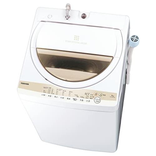東芝 全自動洗濯機 6kg グランホワイト AW-6GM1(W) スタークリスタル