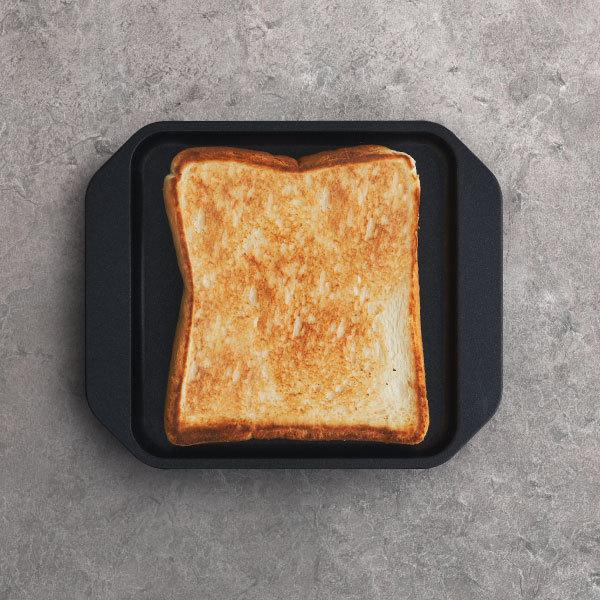 h-concept トースト おしゃれ グリルプレート 耐熱皿 食パン