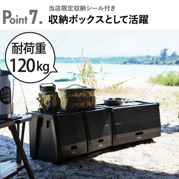 【未使用品】THOR 20L グレー収納ボックス 2個セット THOR スタッキング シェルフコンテナー 