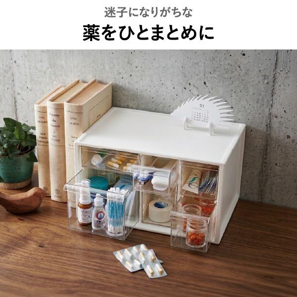 伊勢藤 小物入れ 薬収納 救急箱 ピルケース 小物入れ 卓上収納 小物